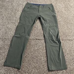 Sherpa Adventure Gear Pants Mens 36 Long Green UPF 50+ Hiking Outdoor Zip Pocket